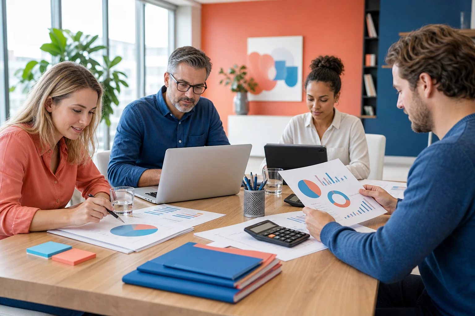 Het financiële team bereidt een transparante donatieverantwoording voor