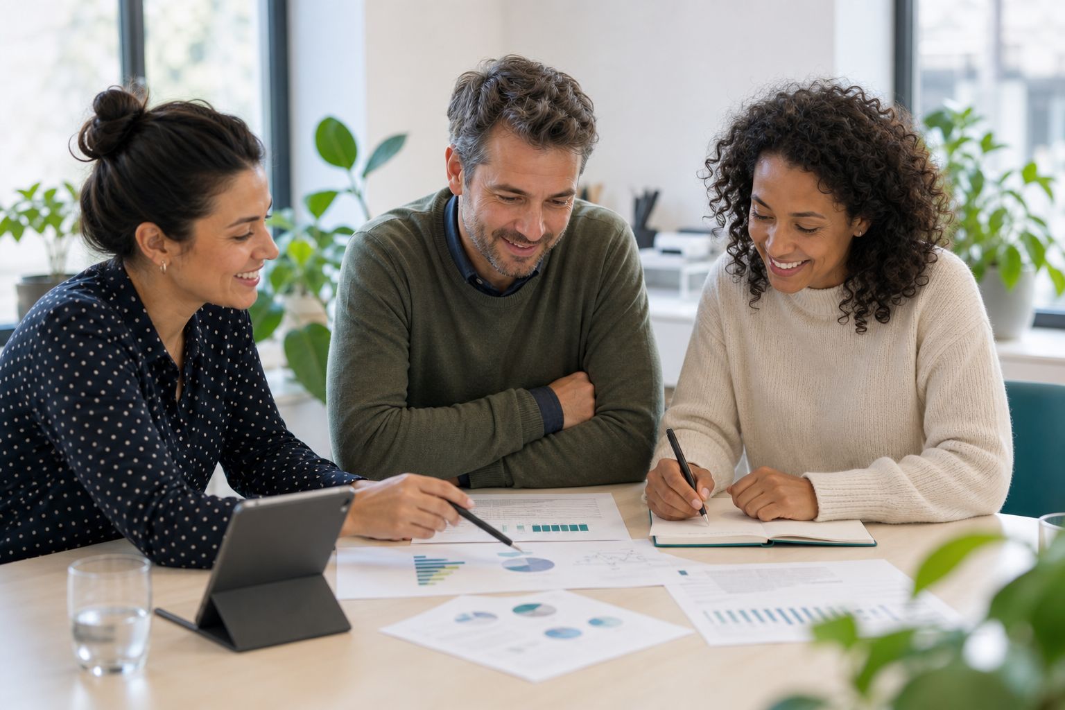 Partners bekijken samen resultaten en vervolgstappen